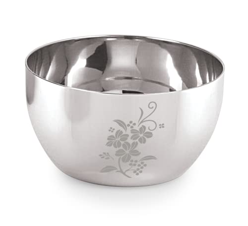Image 1 of Default Title for the product neelam Stainless Steel 6, 18 Gauge Lazer Etching JK Vati 250 ml