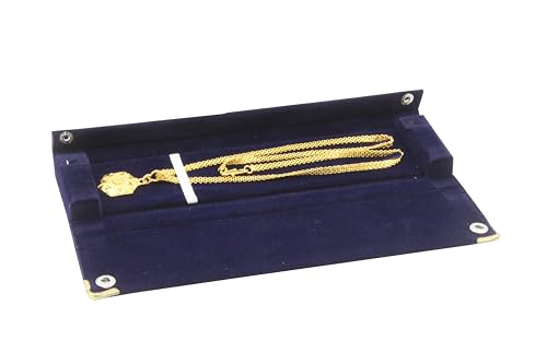 Image 3 of atorakushon Long Velvet Jewelry Chain Necklace Gift Box Set Bracelet Storage Case Pack of 2