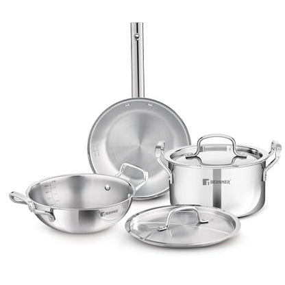 Image 3 of Extra Large for the product BERGNER TriPro Triply Stainless Steel Cookware Set