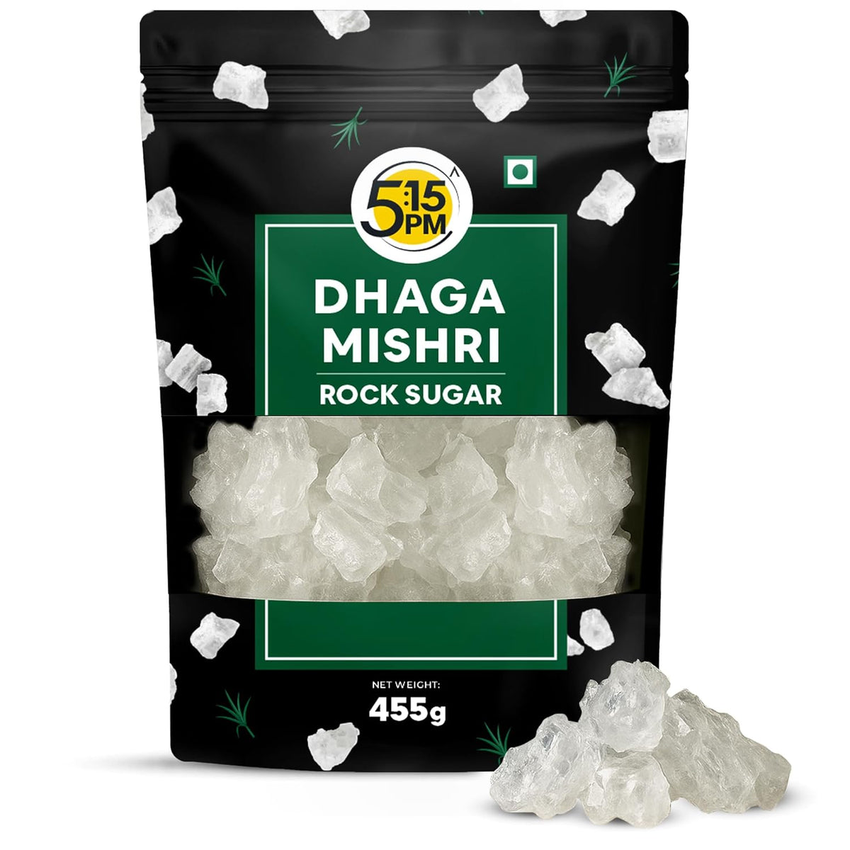 Image 1 of 5:15 PM Dhaga Mishri | Rock Sugar Crystals