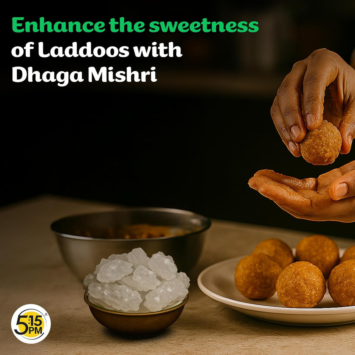 Image 7 of 5:15 PM Dhaga Mishri | Rock Sugar Crystals