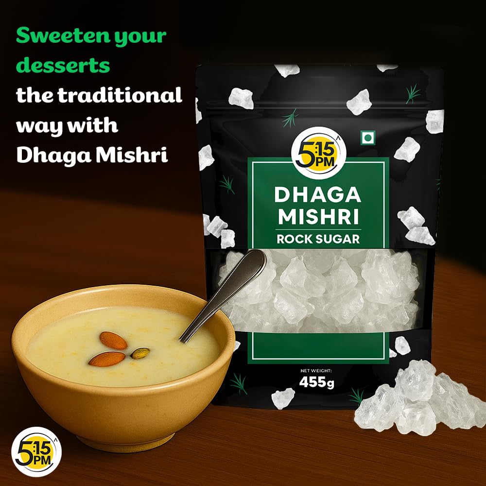 Image 9 of 5:15 PM Dhaga Mishri | Rock Sugar Crystals