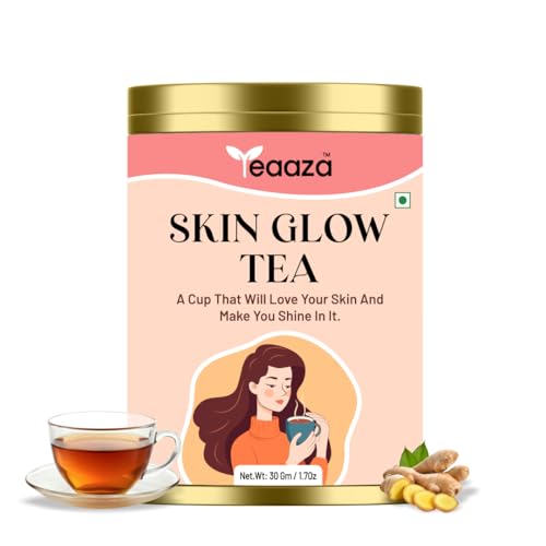 Image 1 of Pack of 1 for the product Teaaza Skin Glow Herbal Tea For Glowing Skin & Whitening, 30Gm