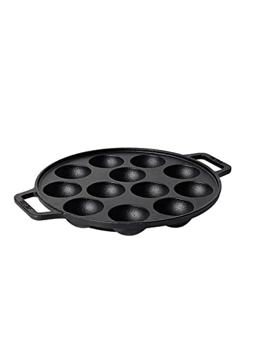 Image 1 of Medium for the product Meyer Pre Seasoned Cast Iron 12 Cavity Appam Patra, 26cm