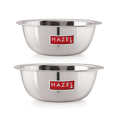 Image 7 of 2 / 550 , 770 ML for the product HAZEL Stainless Steel Mixing Bowl