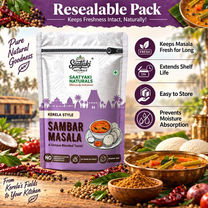 Image 8 of SAATYAKI NATURALS Kerala Sambar Masala