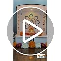 Image 4 of Devson Wooden Pooja Mandir with LED Light and Storage Shelves
