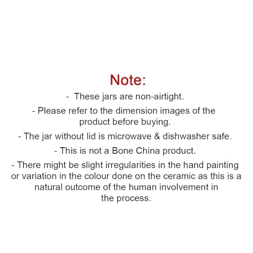 Image 6 of ExclusiveLane Mughal Drum Ceramic Jars for Kitchen Storage Set of 4, 570 ml Each