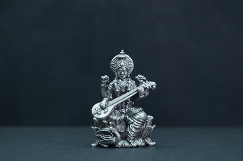 Image 2 of Dista Silvers Antique Sarawathi Idol 59.40G