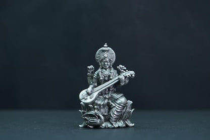 Image 2 of Dista Silvers Antique Sarawathi Idol 59.40G