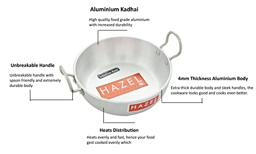 Image 12 of HAZEL Aluminium Induction Base Kadai with Handle