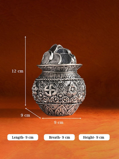 Image 4 of TOUCH925 999 Silver Plated Dhan Kalash