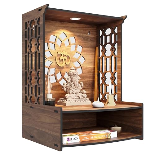 Image 5 of Rellon Industries Temple for Home Mandir with LED Spot Light (A3)