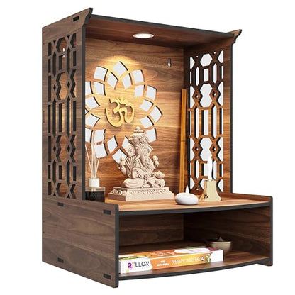 Image 5 of Rellon Industries Temple for Home Mandir with LED Spot Light (A3)