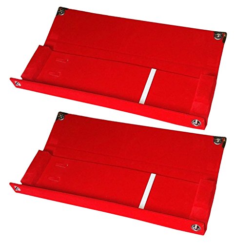 Image 2 of atorakushon Pack of 2 Necklace Chain Bracelet Storage Box (Red)