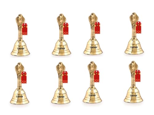 Image 4 of 2.5 Inch / Pack of 8 for the product Uapan Brass Nagpari Garun Puja Bell