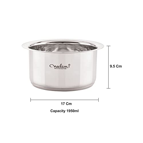 Image 4 of neelam Stainless Steel Induction Bottom Tope 1950 ml