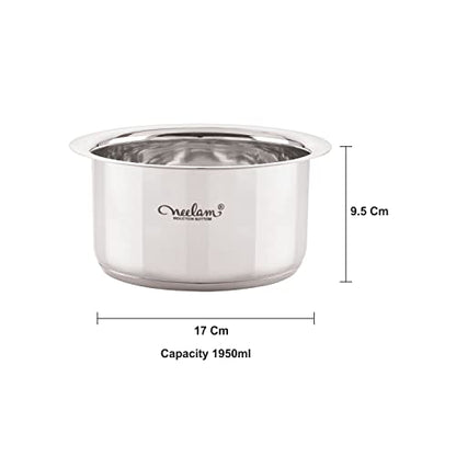 Image 4 of neelam Stainless Steel Induction Bottom Tope 1950 ml