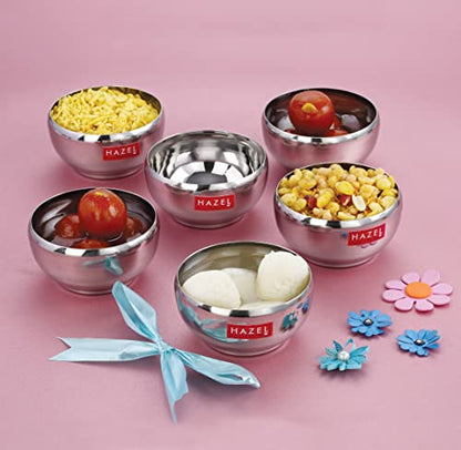 Image 19 of SS, 100 ML / Set of 12 - 100 ml each for the product HAZEL Serving Bowl Set