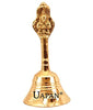 Image 1 of 4 Inch for the product Uapan Brass Pooja Bell,Nagpari, Gold
