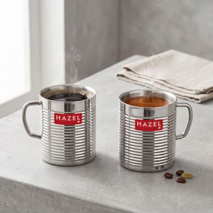 Image 1 of Default Title for the product HAZEL Stainless Steel Cup Set of 2, 300 ml Each