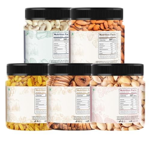 Image 2 of Lila Dry Fruits Daily Needs DryFruit Combo Pack - 500 gm (5 x 100g)
