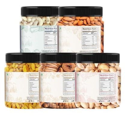 Image 2 of Lila Dry Fruits Daily Needs DryFruit Combo Pack - 500 gm (5 x 100g)