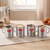 Image 1 of Default Title for the product HAZEL Stainless Steel Tea/Coffee Mug - 4 Pieces, 300 ml