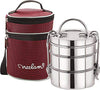 Image 1 of Default Title for the product neelam Stainless Steel Lunch Box/Tiffin, 3-Tier, 1100 ml