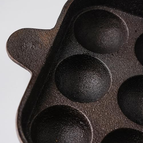 Image 4 of Nestasia Cast Iron Paniyaram Pan with Handles (9-Pits) 30ml per Slot