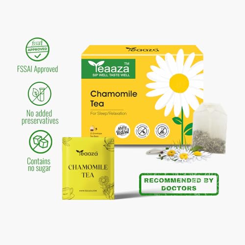 Image 3 of Teaaza Chamomile Tea Bags 25 Enveloped Tea Bags