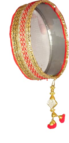 Image 3 of Suninow Designer Karwa Chauth Thali Set with AHOI Ashtami Thali Set