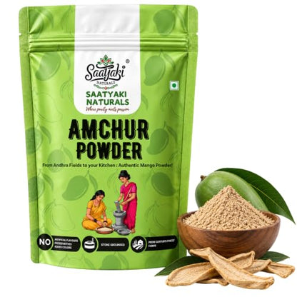 Image 4 of 800 g (Pack of 1) for the product SAATYAKI NATURALS Organic Amchur Powder