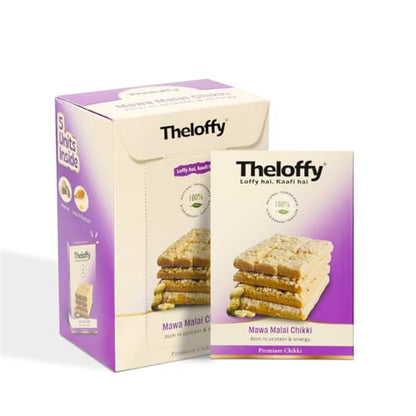 Image 1 of Default Title for the product THELOFFY Premium Mawa Malai Chikki Pack of 5 100g