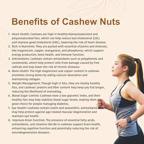 Image 5 of NUTTY ORGANICS Whole Cashew Nuts 1000 Gm