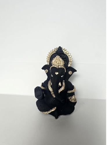 Image 7 of Ganesh Idol for Car Dashboard Small Ganesha Murti Ganpati Idol for Home Decor Puja Lord Ganesh Statue Gift for Office Desk Puja Room (3 Inch)