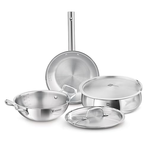 Image 2 of BERGNER Tripro BE Essentials 5 Pcs Triply Cookware Set