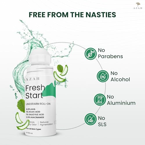 Image 5 of AZAH Azah Fresh Start Underarm Roll-On Deodorant 50 ML