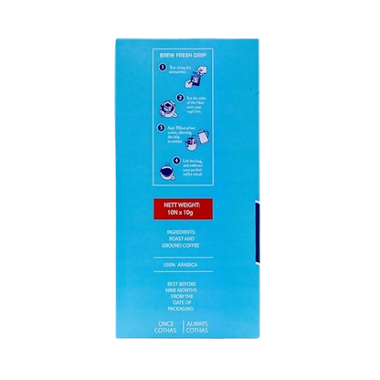 Image 6 of Cothas Swansong Blues Pour Over Coffee Drip Bags | 100% Arabica Medium Roast Coffee Powder