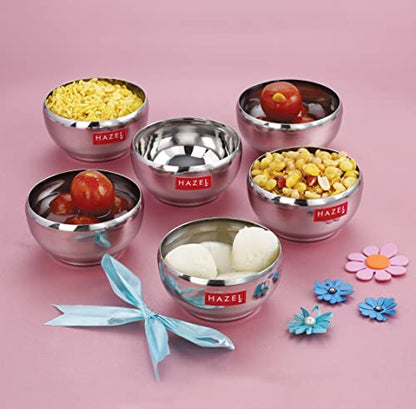 Image 20 of SS, 150 ML / Set of 12 - 150 ml each for the product HAZEL Serving Bowl Set