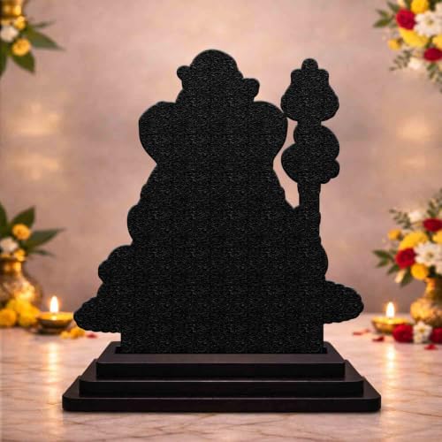 Image 2 of Siddhivinayak Ganesha Wooden MDF Printed Idol with Stand, 4 x 5 Inch, Pooja Room Decor, Home Temple Mandir Decoration, Religious Gift