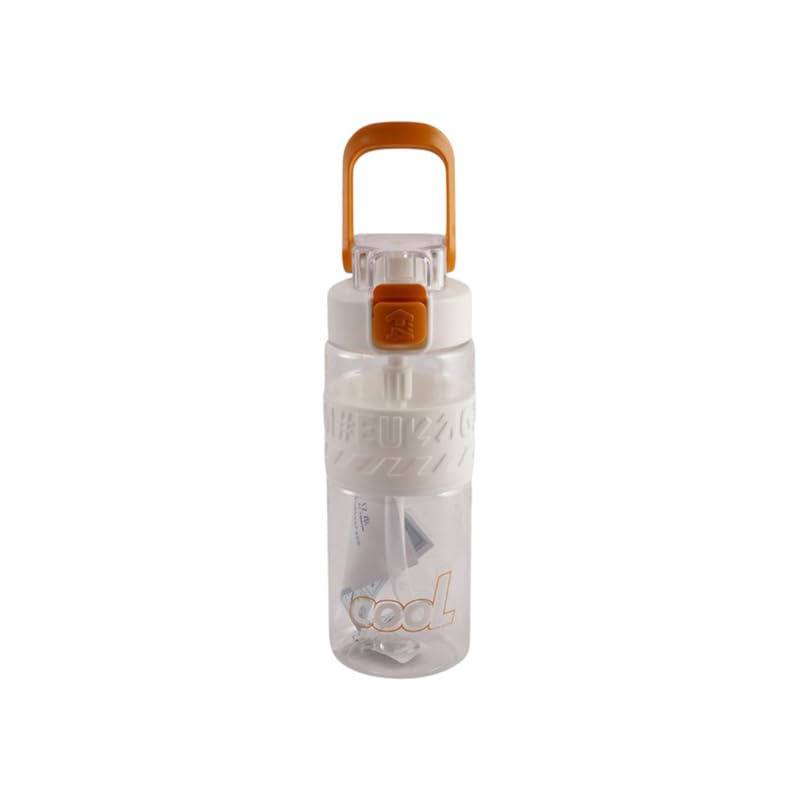 Image 3 of White for the product Aarvi Decor Studio Bubble BPA-Free Plastic Water Bottle