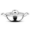 Image 1 of Default Title for the product BERGNER Argent Junior Chef Triply Kadai with Stainless Steel Lid, 16cm (1.1 L)