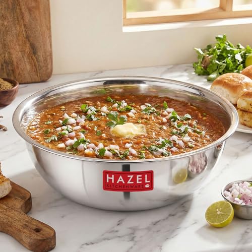 Image 14 of Silver Tasra / 4 Litres for the product HAZEL Triply Stainless Steel Tasla Kadai