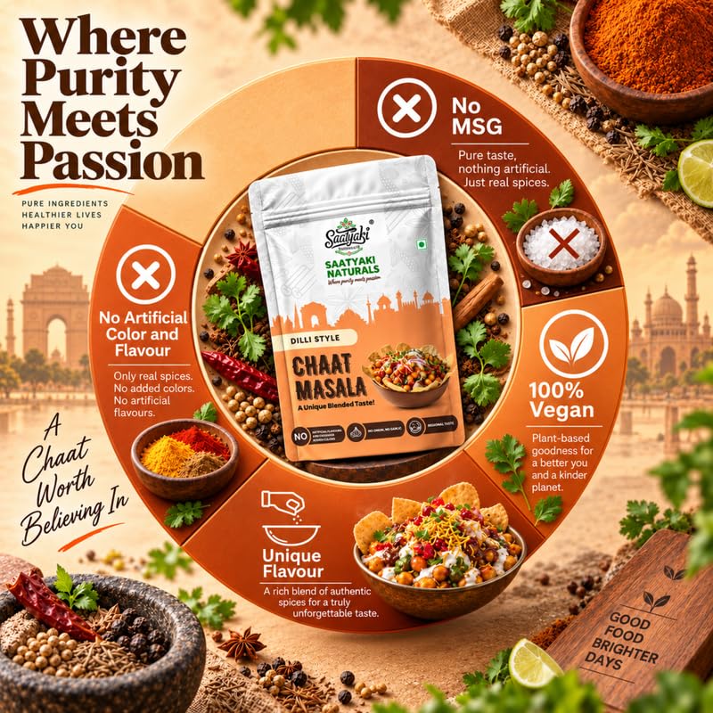Image 10 of SAATYAKI NATURALS Dilli Chaat Masala