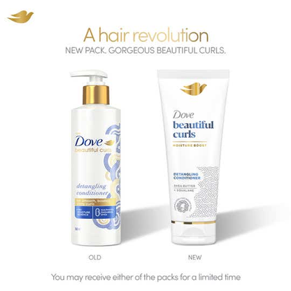 Image 2 of Dove Beautiful Curls Detangling Conditioner For Curly Hair