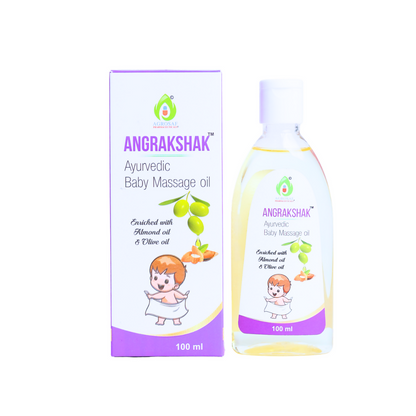 Image 1 of 100 ml for the product Agrosaf Ang Rakshak Baby Massage Oil