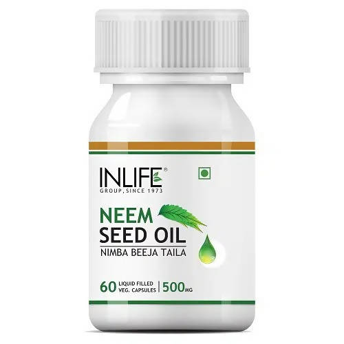 Image 1 of 60 Capsules for the product Inlife Neem Seed Oil Capsules