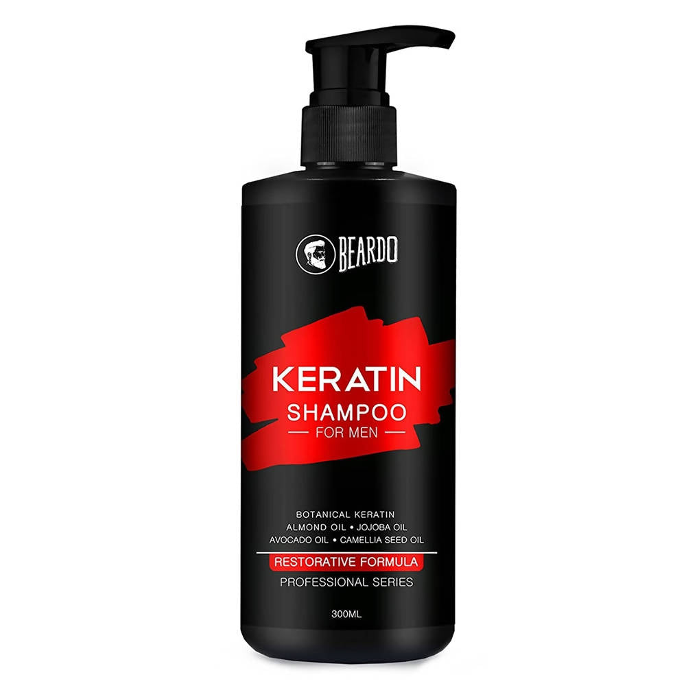 Image 1 of Pack of 1 / 300 ml for the product Beardo Keratin Shampoo for Men