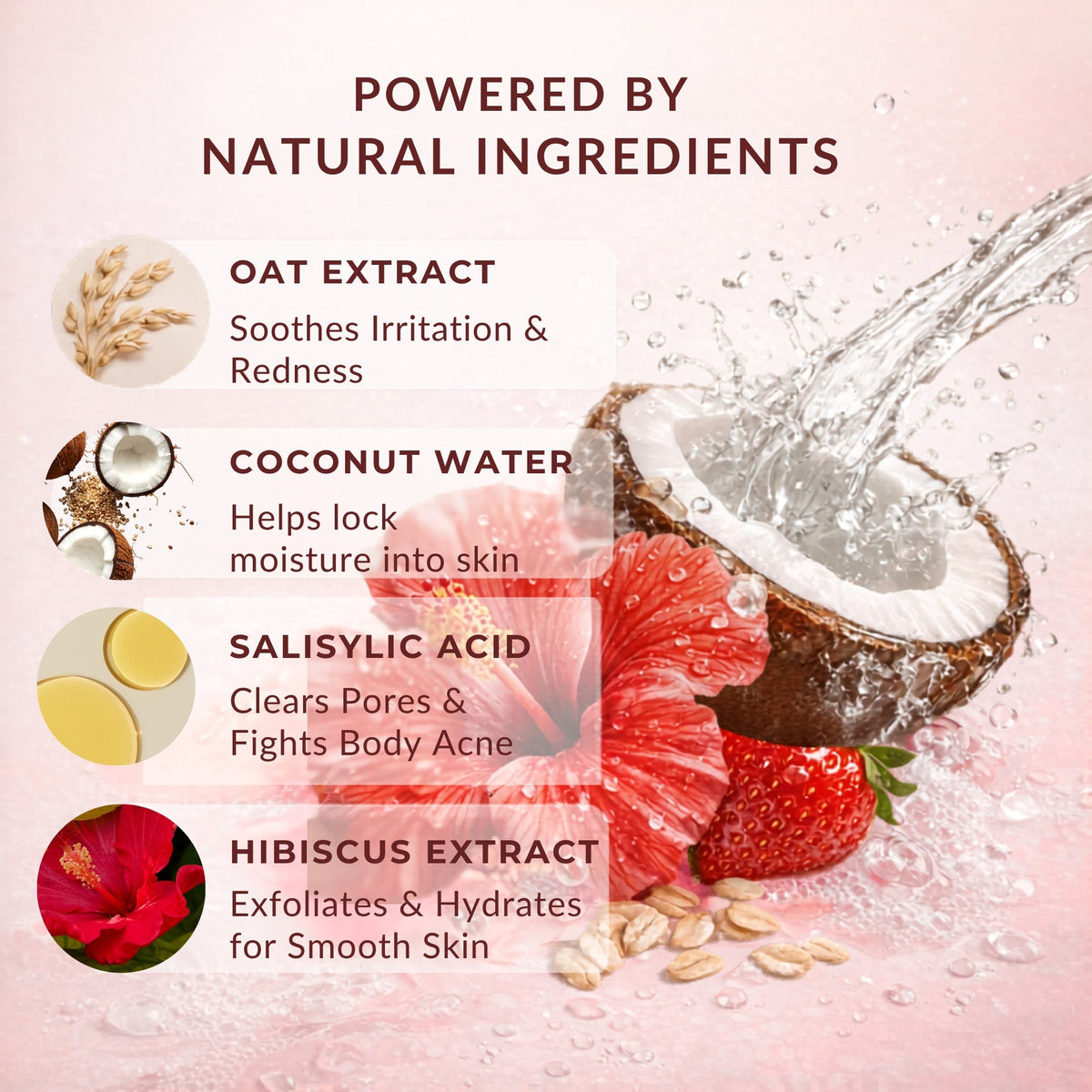 Image 3 of Velleja Exfoliating Body Wash with Salicylic Acid for Body Acne & Rough Bumpy Skin | Reduce Strawberry Legs